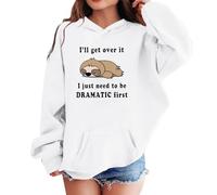 Sweat à capuche à manches longues pour fille, haut décontracté avec imprimés, doublure en polaire douce, idéal pour les activités de plein air ludiques et l'école, mode confortable pour les enfants