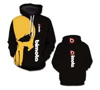 Sweat À Capuche À Manches Longues pour Homme Veste B.i.m.o.t.a Pull Vêtements De Sport Manteaux À Capuche Imprimé Graphique 3D Printemps-Automne-C||s