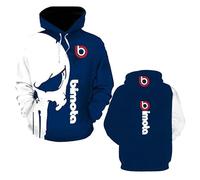 Sweat À Capuche À Manches Longues pour Homme Vêtement De Sport pour B.i.m.o.t.a Imprimé 3D Hauts Manteaux Sweat-Shirt -D||x_s
