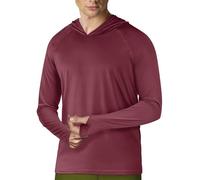 Sweat à capuche à manches longues UPF 50+ pour homme - Léger - Séchage rapide, Bleu Dodger, XL
