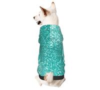 Sweat à capuche à paillettes pour petits animaux de compagnie, chaud et léger, texture douce, facile à porter