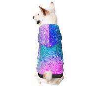 Sweat à capuche à paillettes pour petits animaux de compagnie, chaud et léger, texture douce, facile à porter