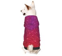 Sweat à capuche à paillettes scintillantes pour petits animaux de compagnie, chaud et léger, texture douce, facile à porter
