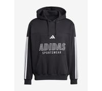 Sweat à capuche adidas House of Tiro Fleece noir blanc - M