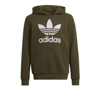 Sweat à capuche - ADIDAS ORIGINALS - Trefoil Hoodie - Kaki - Manches longues - Poche kangourou 7-8 ans