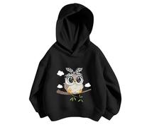 Sweat à capuche adolescent fille décontracté imprimé personnalité sweat à capuche pull avec sweat-shirt sans poche pull fille ensemble, BK1., 7-8 ans