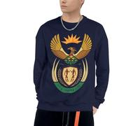 Sweat À Capuche Afrique du Sud Emblème National Amusant Imprimé pour Hommes Cordon Pull À Capuche Sweatshirts Adultes Hommes avec Poches Col Rond Hoodie Sweat du S Au 4XL pour Usage Quotidien