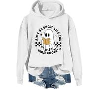Sweat à capuche « Ain't No Ghost Like The Holy Ghost » pour Halloween, lecture chrétienne, blanc, 3XL