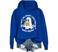 Sweat à capuche « Ain't No Ghost Like The Holy Ghost » pour Halloween, lecture chrétienne, Klein Blue, L