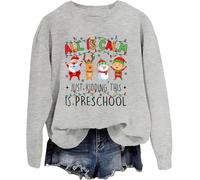Sweat à capuche « All Is Calm Just Kidding This Is Preschool » pour enseignant préscolaire, Gris - Y1, XXL