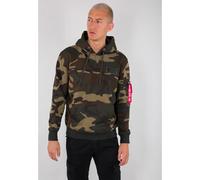 Sweat à capuche Alpha Industries Back Print Camo Marron S