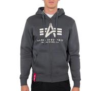 Alpha Industries Basic Zip Hoodie Gris S Homme