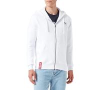 Sweat à capuche Alpha Industries Basic Zip SL Blanc S