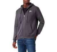 Sweat Ã capuche Alpha Industries Basic Zip SL Gris S