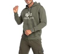Sweat à capuche Alpha Industries Basic Zip Vert XL