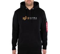Sweat Ã capuche Alpha Industries label Noir L