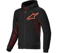 Sweat À Capuche Alpinestars Chrome Air Sport - Noir/Rouge Fluo 42004251030
