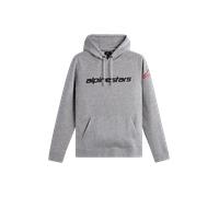 Sweat à Capuche Alpinestars Linear Wordmark V3 Gris chiné/Rouge/NoirS Gris chiné,Rouge,Noir