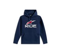 Alpinestars Sweat à capuche Ride V3 Bleu marine/Blanc/Rouge Taille L Homme