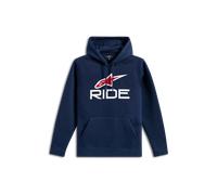 Sweat à Capuche Alpinestars Ride V3 Bleu Marine/Blanc/RougeM Bleu Marine,Blanc,Rouge