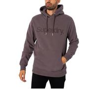 Sweat À Capuche Ample Avec Logo Core City - Superdry - Homme - Gris S