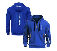 Sweat À Capuche Ample pour Homme A.s.t.o.n M.a.r.ti.n Veste Demi-Zip Imprimé Uni Streetwear Printemps-Automne Vêtements D'extérieur Hauts À Manches Longues-LanS||m