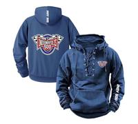 Sweat À Capuche Ample pour Homme Modèle in.di.an.AP.OL.is 500 Pull Over Vêtement De Sport Haut Manches Longues Imprimé Veste Gym avec Poches-SFenSe||m