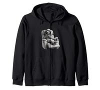 Sweat à Capuche Amusant avec Motif Paresseux inclinable, café et Animal Sweat à Capuche