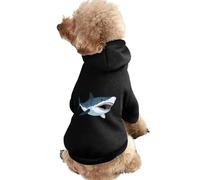 Sweat à Capuche Amusant et Mignon avec Motif Requin pèlerin pour Chien et Chat, idéal pour Les Petits, Moyens et Grands Chiots.