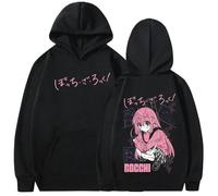 Sweat à Capuche Anime Bocchi The Rock Manga Hitori Gotoh Kawaii Automne/Hiver Homme Femme Extra Large Coton Sweat à Capuche