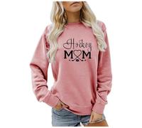 Sweat à capuche assorti imprimé lettre col rond manches longues épaules dénudées sweat à capuche pour femme, rose, S