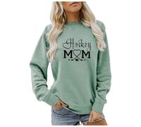 Sweat à capuche assorti imprimé lettre col rond manches longues épaules dénudées sweat à capuche pour femme, Vert, S