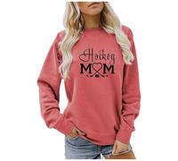 Sweat à capuche assorti imprimé lettre col rond manches longues épaules dénudées sweat à capuche pour femme, rouge pastèque, S