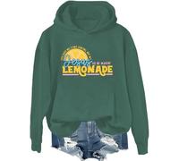 Sweat à capuche avec citation chrétienne « Life Gave Me Some Lemons But My Jesus He Be Make » Lemonade, Vert, 3XL