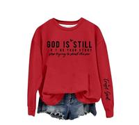 Sweat à capuche avec citation inspirante « God Is Writing Your Story Stop Trying To Steal The Pen » pour femme, Rouge, M