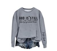 Sweat à capuche avec citation inspirante « God Is Writing Your Story Stop Trying To Steal The Pen » pour femme, gris foncé, XL