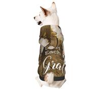 Sweat à capuche avec citations inspirantes pour petits animaux de compagnie, chaud et léger, texture douce, facile à porter