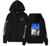 Sweat à capuche avec fermeture éclair Solo Leveling Anime pour garçons, adolescents et hommes - Sweat-shirt décontracté avec imprimé graphique, Black7., XXS