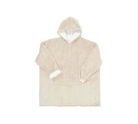 The Home Deco Factory - Sweat à capuche avec fermeture intérieur en sherpa beige beige G