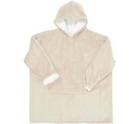 Home Deco Factory Sweat à capuche avec fermeture intérieure en sherpa Beige G