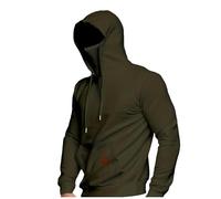 Sweat à capuche avec masque de protection solaire pour homme et homme avec cordon de serrage à manches longues pour randonnée, course à pied, sweat léger, sweat-shirt de pêche en plein air