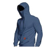 Sweat à capuche avec masque de protection solaire pour homme et homme avec cordon de serrage à manches longues pour randonnée, course à pied, sweat léger, sweat-shirt de pêche en plein air