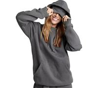 Sweat à capuche avec masque pour les yeux intégré, mode avion Comfrt, sweat à capuche de voyage, poches cachées, couverture portable H-oodie pour adultes, hommes et femmes, gris, XXL