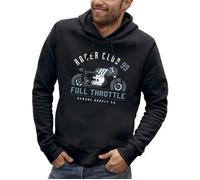 Sweat à capuche BIKER - Racer club 99 - Motard - Plein gaz - PIXEL EVOLUTION - Homme XXL