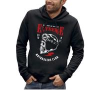Sweat à capuche BIKERS - Crane avec un casque de moto - Biker de l'extreme - PIXEL EVOLUTION - Homme XS