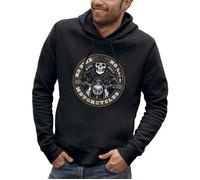 Sweat à capuche BIKERS - No bike no life - Crane biker - PIXEL EVOLUTION - Homme XS