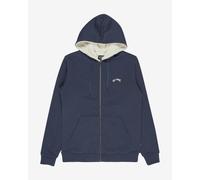 Sweat à capuche Billabong Arch Sherpa full zip bleu marine - L