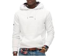 Sweat à Capuche Blanc Homme Superdry Plain Hood0 L