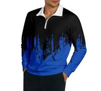 Sweat a Capuche Bleu Clair a Plaid Orange Fils Epais Épaule Biologique Half Brodé Française Mao Eponge Chasseur Rayure Halloween Graphique Survêtement Fun Intégral
