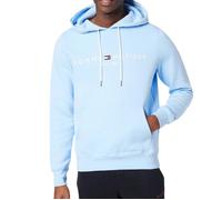 Sweat à Capuche Bleu Homme Tommy Hilfiger Logo Hoodie XS